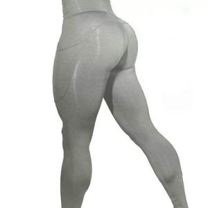 Gray Pocket athletic legging